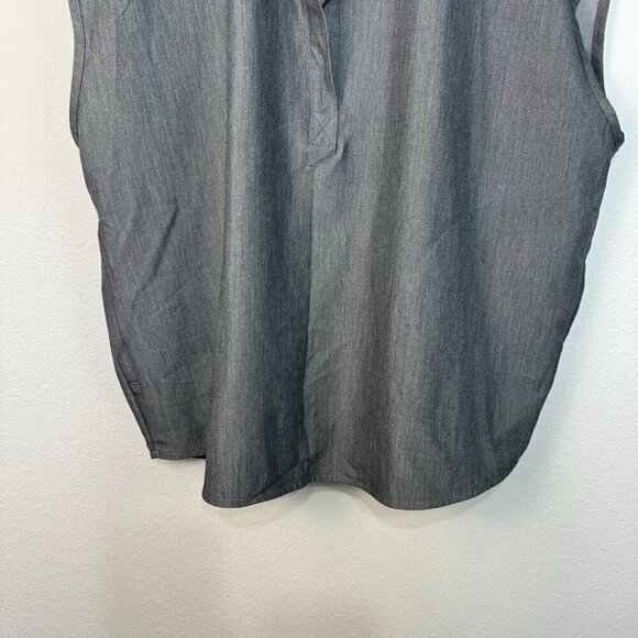 FIGS Women's Rafaela Scrub Top Sleeveless Relaxed Fit Pullover Gray Size 2XL - Picture 3 of 12